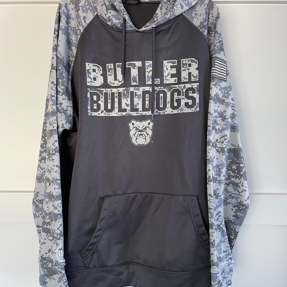 Butler University Colosseum Men’s Grey Digital Camo Hoodie